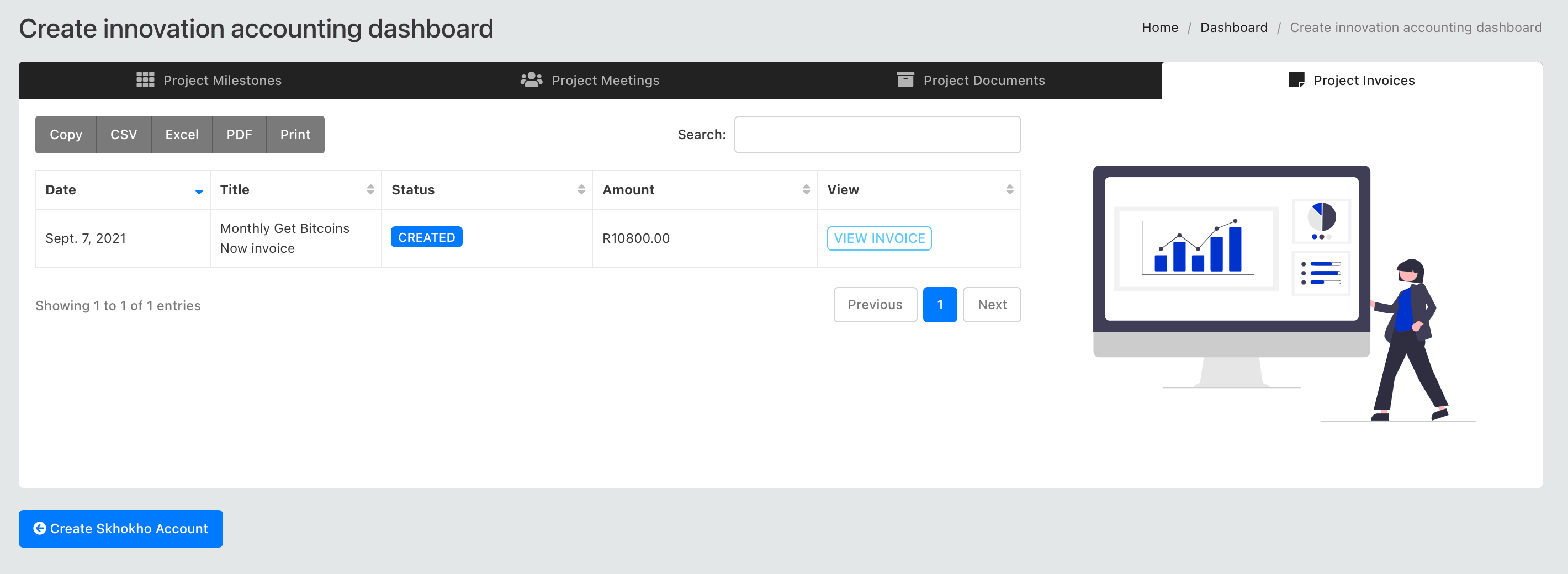 Client Access Project Invoice