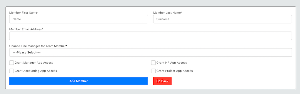 Invite Member Form Skhokho