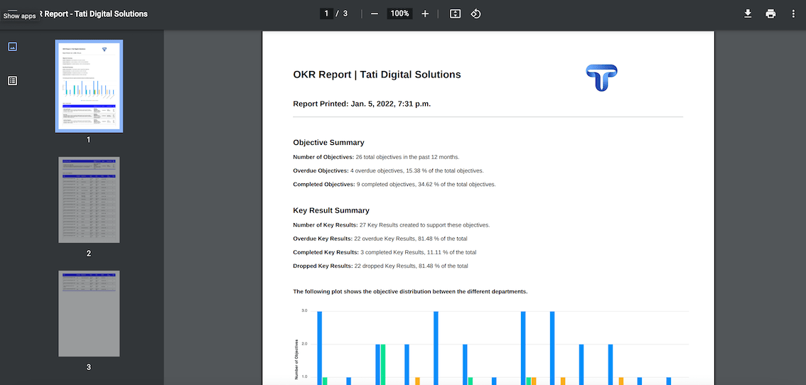 OKR PDF Report