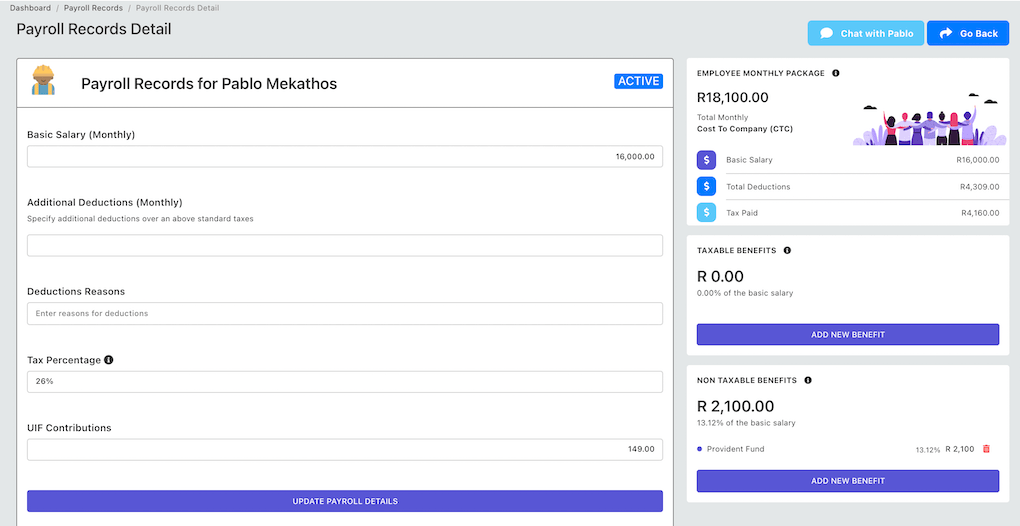 Payroll Details